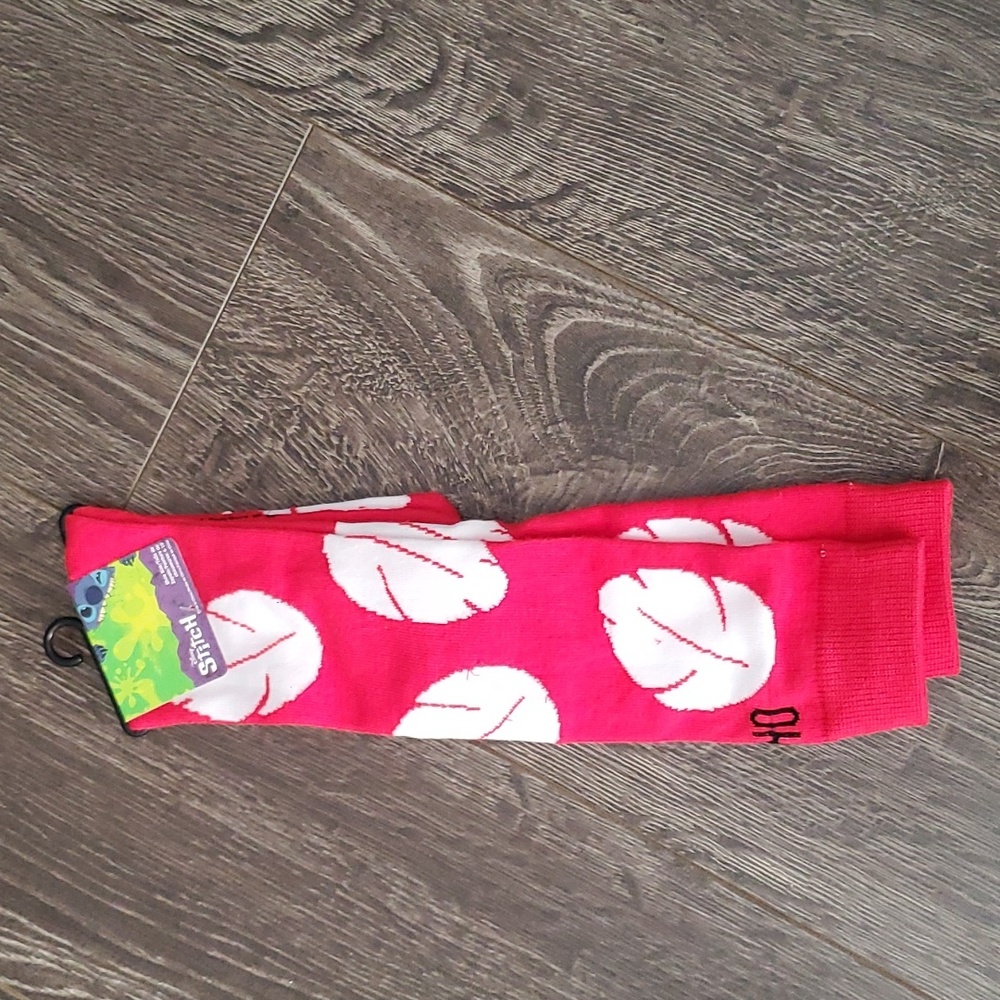 Disney STITCH Ohana Lilo Knee High Socks - 1 pair size 4-10 shoe